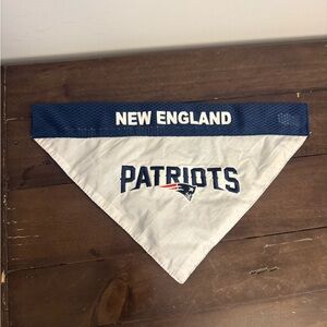 New England Patriots Dog Bandana Collar Slide Reversible NFL Pet Scarf